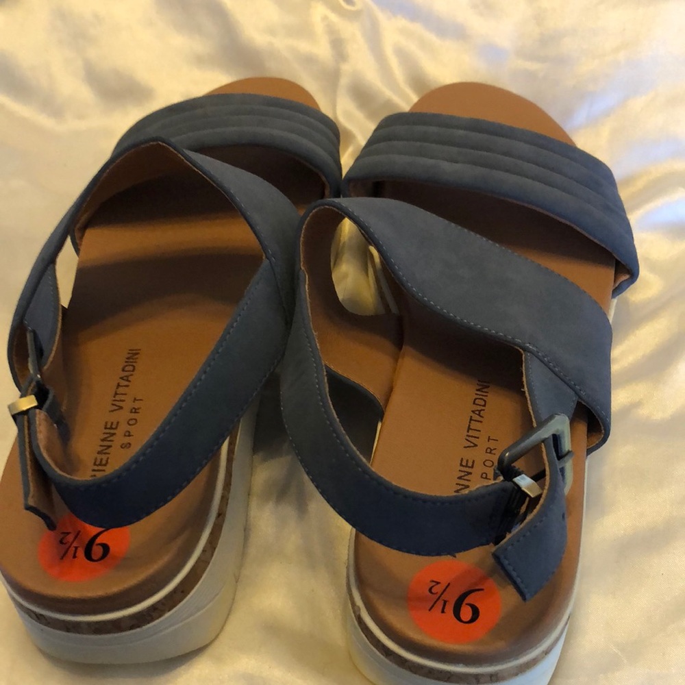 Blue sandals 9 1/2 size